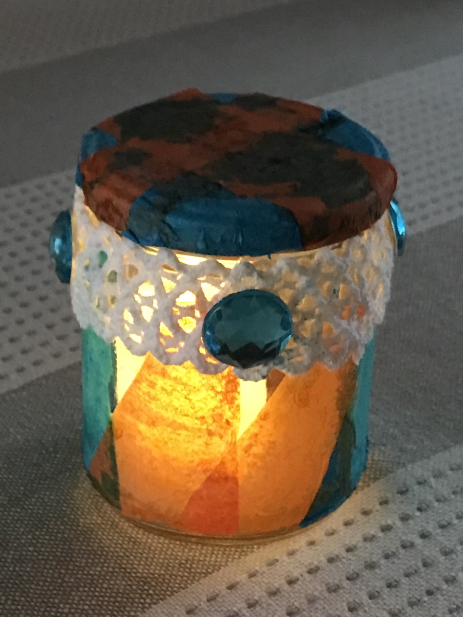 Carers Jars from Night Owl digital craft sessions